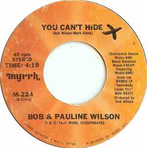 Bob & Pauline Wilson - You Can't Hide