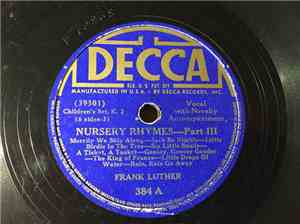 Frank Luther  - Nursery Rhymes - Part III / Nursery Rhymes - Part IV