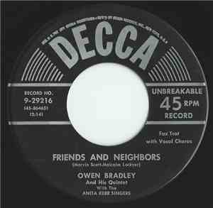 Owen Bradley And His Quintet - Friends And Neighbors