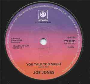 Joe Jones  / Jimmy Bowen - You Talk Too Much / I'm Stickin' With You