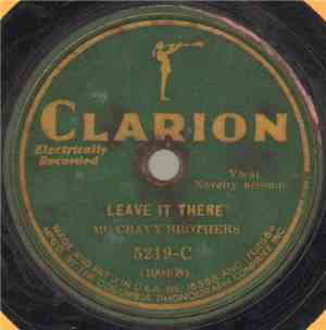 Mc Cravy Brothers - Leave It There / Swinging On The Golden Gate