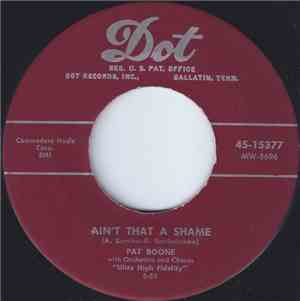 Pat Boone - Ain't That A Shame