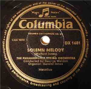 The Philharmonia String Orchestra - Solemn Melody / Largo