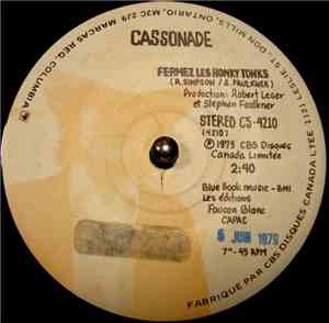 Cassonade - Fermez Les Honky Tonks