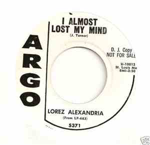 Lorez Alexandria - I Almost Lost My Mind / Don't Explain
