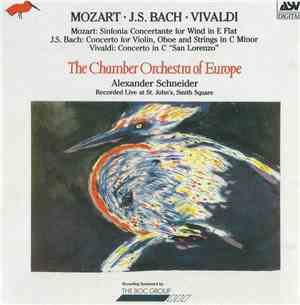 Mozart / J.S. Bach / Vivaldi, The Chamber Orchestra Of Europe, Alexander Schneider - Sinfonia Concertante For Wind In E Flat / Concerto For Violin, Oboe And Strings In C Minor / Concerto In C 