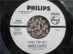 Ronnie Carroll - Wait For Me / Tomorrow