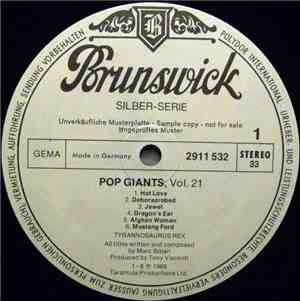 Tyrannosaurus Rex - Pop Giants, Vol. 21