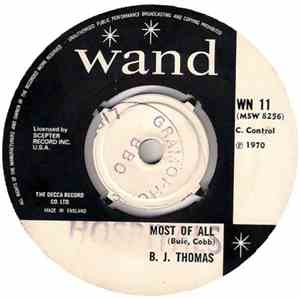 B.J. Thomas - Most Of All / The Mask