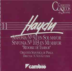 Haydn, Orquesta Sinfónica de Praga, N. Von Gunther - Sinfonía Nº 92 En Sol Mayor / Sinfonía Nº 103 En Mi Mayor 