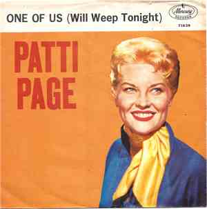 Patti Page - One Of Us (Will Weep Tonight)