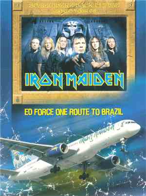 Iron Maiden - Ed Force One Route To Brazil