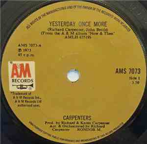 Carpenters - Yesterday Once More
