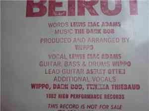Lewis MacAdams, Jr., The Dark Bob - Beirut