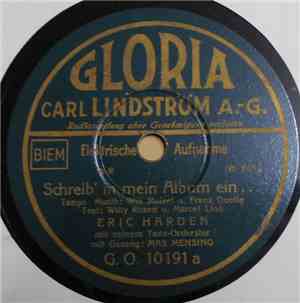 Eric Harden Mit Seinem Tanz-Orchester - Schreib' In Mein Album Ein ... / Napolitana