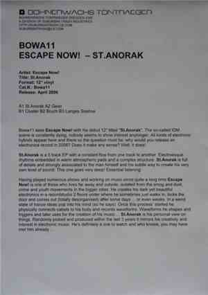 Escape Now! - St.Anorak