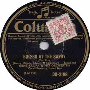 Gene Krupa & His Orchestra - Bolero At The Savoy /  Drummer Boy