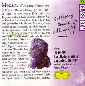 Wolfgang Amadeus Mozart - Requiem / Exsultate, Jubilate / Laudate Dominum