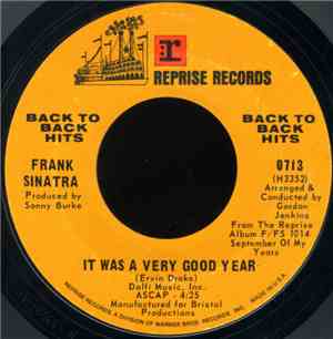 Frank Sinatra - It Was A Very Good Year / Main Theme From 