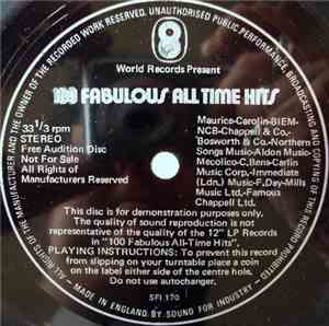 Unknown Artist - 100 Fabulous All Time Hits