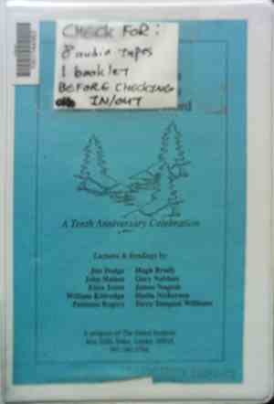 Various - 1993 Sitka Symposium On Human Values And The Written Word: A Tenth Anniversary Celebration