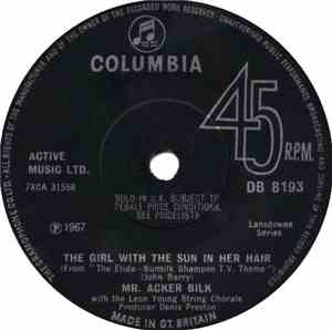 Mr. Acker Bilk With The Leon Young String Chorale - The Girl With The Sun In Her Hair / Tambor