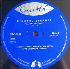 Richard Strauss, Radio Frankfurt Symphony Orchestra, Otto Ackermann - Till Eulenspiegel / Don Juan
