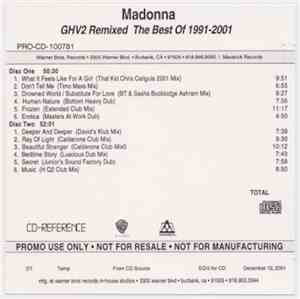 Madonna - GHV2 Remixed (The Best Of 1991-2001)