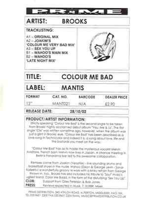 Brooks - Colour Me Bad