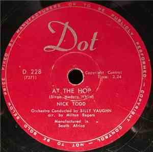 Nick Todd - At The Hop / I Do