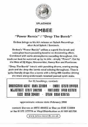 Embee - Power Remix / Drop The Bomb