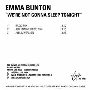 Emma Bunton - We're Not Gonna Sleep Tonight