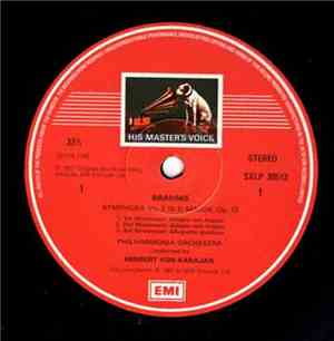 Brahms, Schubert, Philharmonia Orchestra, Herbert von Karajan - Symphony No. 2 In D Major, Op. 72 / Symphony No. 8 In B Minor, D.759 (
