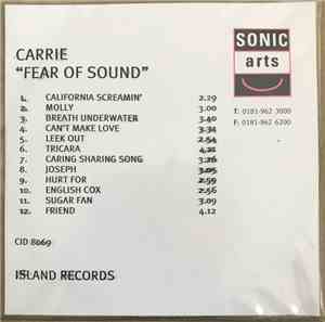 Carrie  - Fear Of Sound