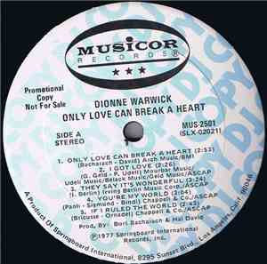 Dionne Warwick - Only Love Can Break A Heart