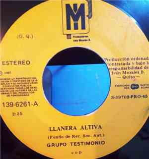 Grupo Testimonio - Llanera Altiva / Razon De Vivir