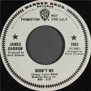 James Darren - Didn't We
