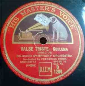 Volkmann, Rimsky-Korsakov, Sibelius ; The Chicago Symphony Orchestra, Frederick Stock - Valse Triste / Serenade, Op. 63. / Flight Of The Bumble Bee