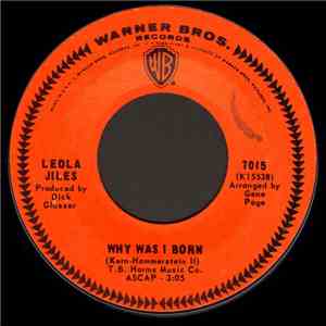 Leola Jiles - Why Was I Born / Keep It Coming