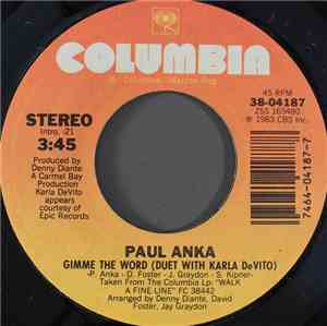 Paul Anka - Gimme The Word