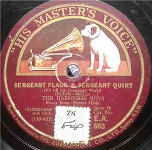 The Happiness Boys  - Sergeant Flagg & Sergeant Quirt / I Can't Sleep In The  Movies Any More
