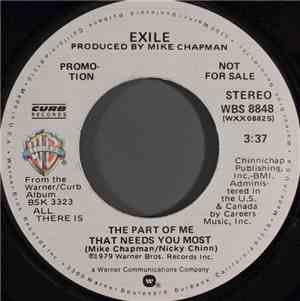 Exile  - The Part Of Me That Needs You Most