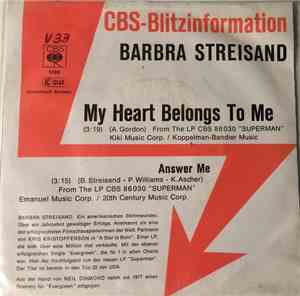 Barbra Streisand - My Heart Belongs To Me