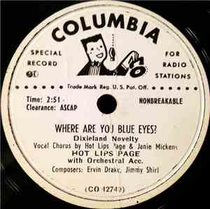 Hot Lips Page - Where Are You Blue Eyes? / You Stole My Wife, You Horse Thief