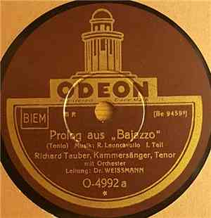 Richard Tauber - Prolog Aus Bajazzo, 1. & 2. Teil