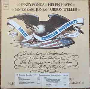 Henry Fonda, Helen Hayes, James Earl Jones , Orson Welles, Leonard Bernstein - Great American Documents