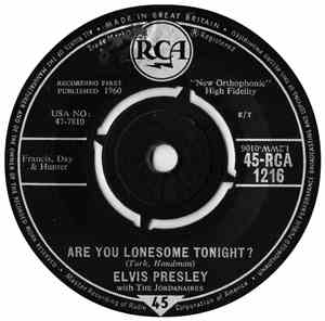 Elvis Presley With The Jordanaires - Are You Lonesome Tonight?