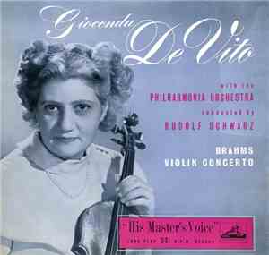 Gioconda De Vito, Rudolf Schwarz, Schubert - Brahms Violin Concerto