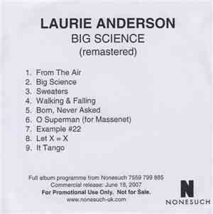 Laurie Anderson - Big Science