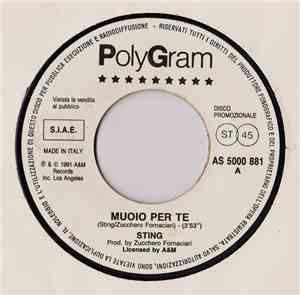 Sting / Witness  - Muoio Per Te / House Called Love